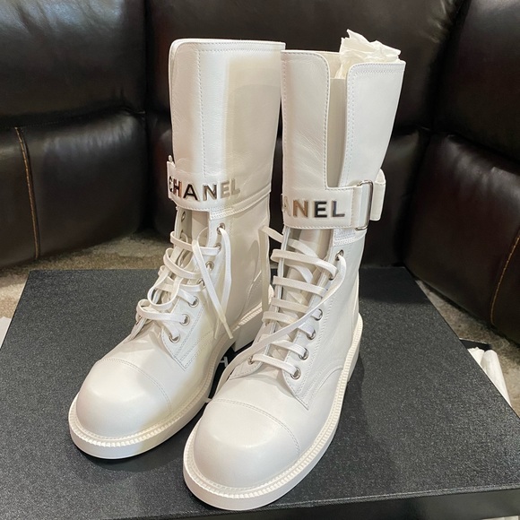 CHANEL Shoes - SOLD! Chanel booties white 2022